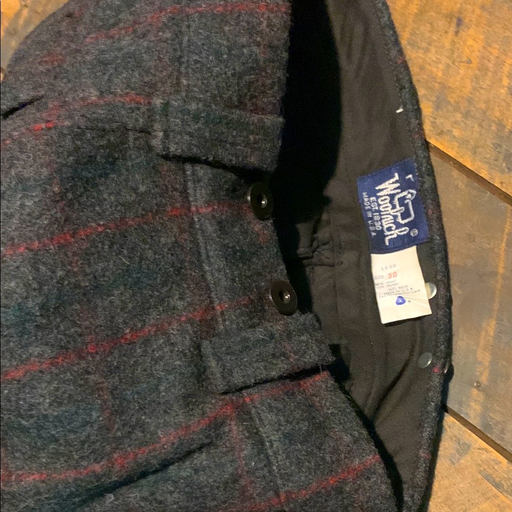 Woolrich Plaid Wool Pants